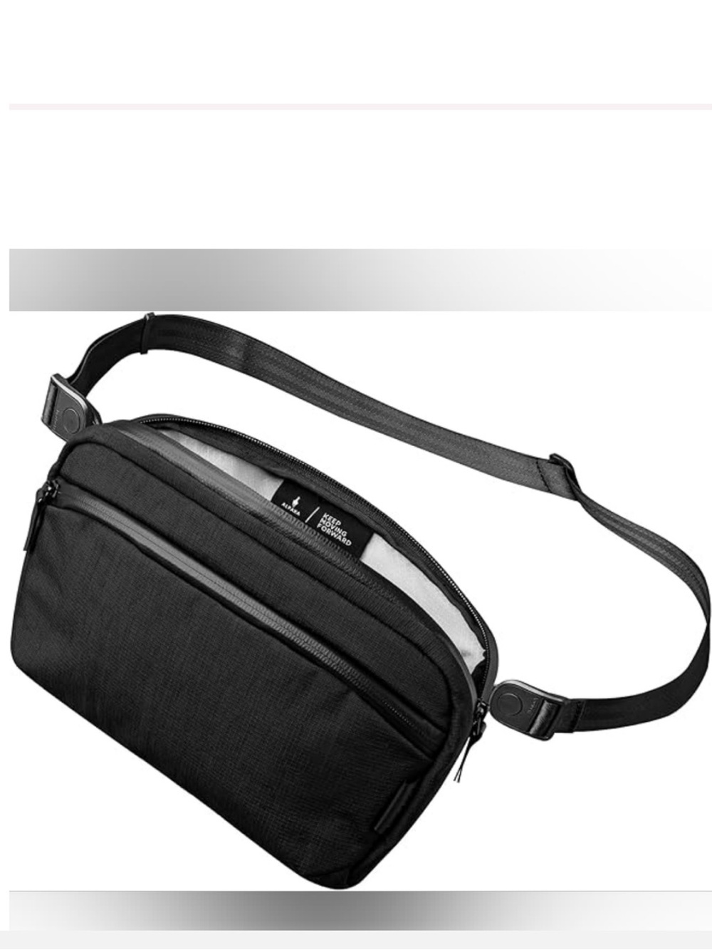 Alpaka Flight Sling 2L - black with grey inside
